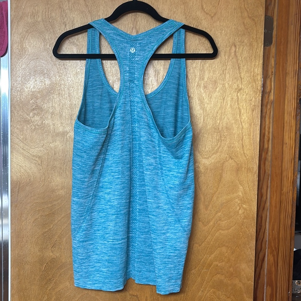 Lululemon Swiftly Tech Racerback Heathered Peacock Size 12 - Picture 3 of 9